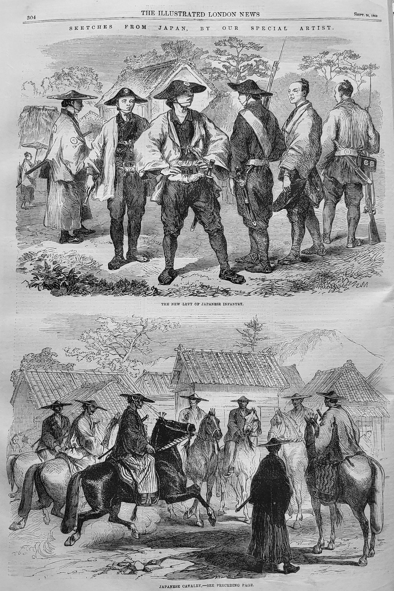 japanese infantry and cavalry 1863